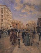 Theodore Robinson Fifth Avenue at Madison Square oil painting artist